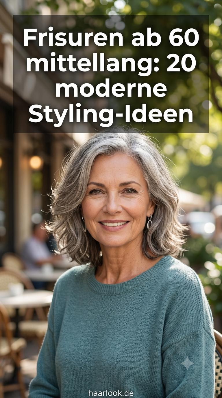 Frisuren ab 60 mittellang: 20 moderne Styling-Ideen