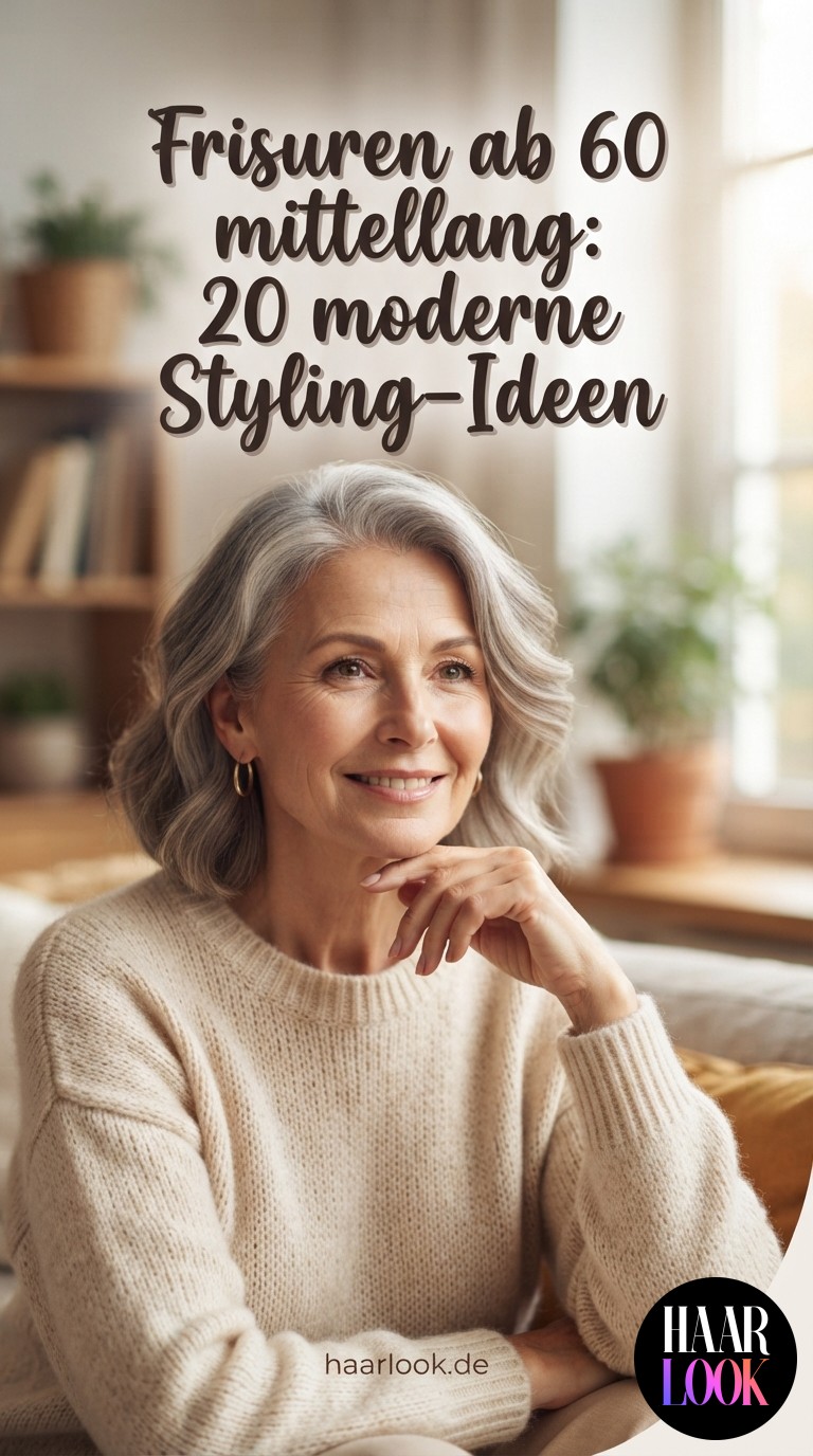 Frisuren ab 60 mittellang: 20 moderne Styling-Ideen