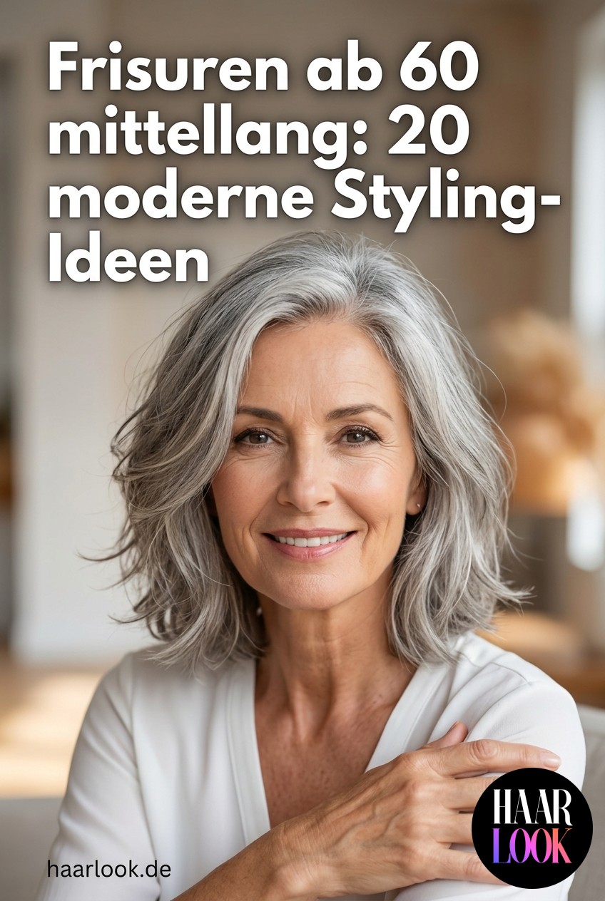 Frisuren ab 60 mittellang: 20 moderne Styling-Ideen