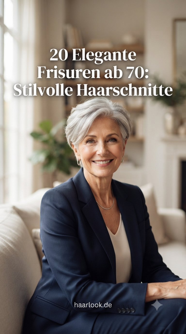 20 Elegante Frisuren ab 70: Stilvolle Haarschnitte