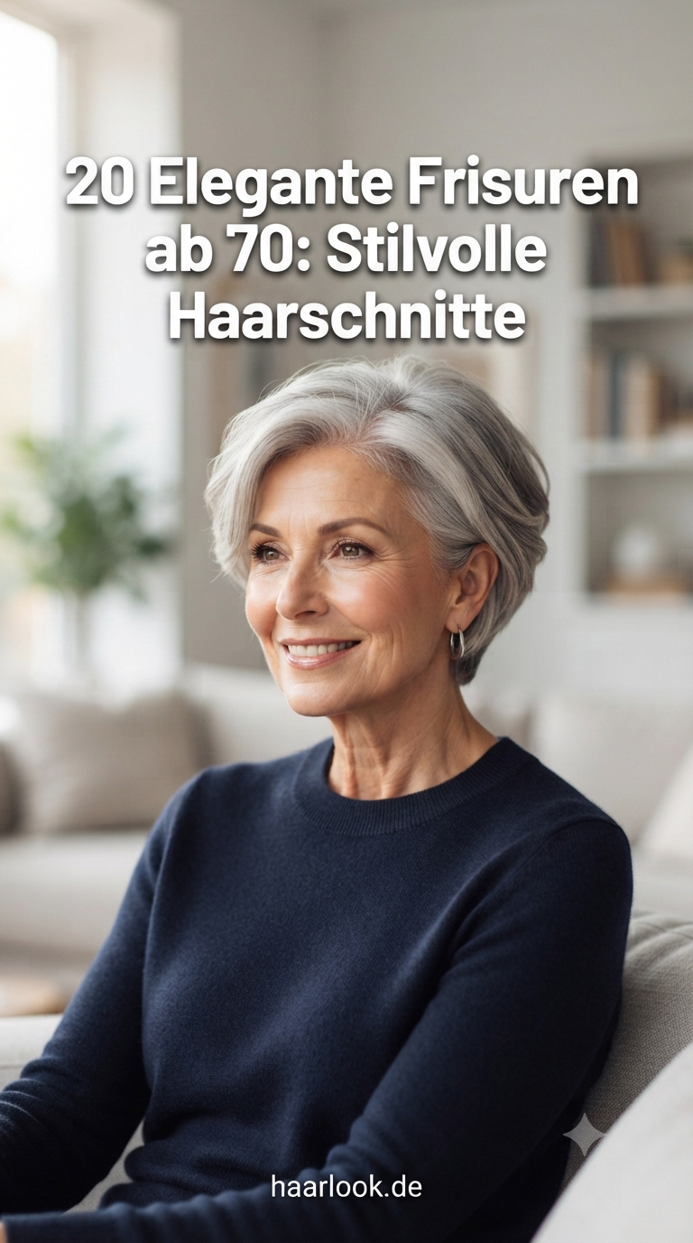20 Elegante Frisuren ab 70: Stilvolle Haarschnitte