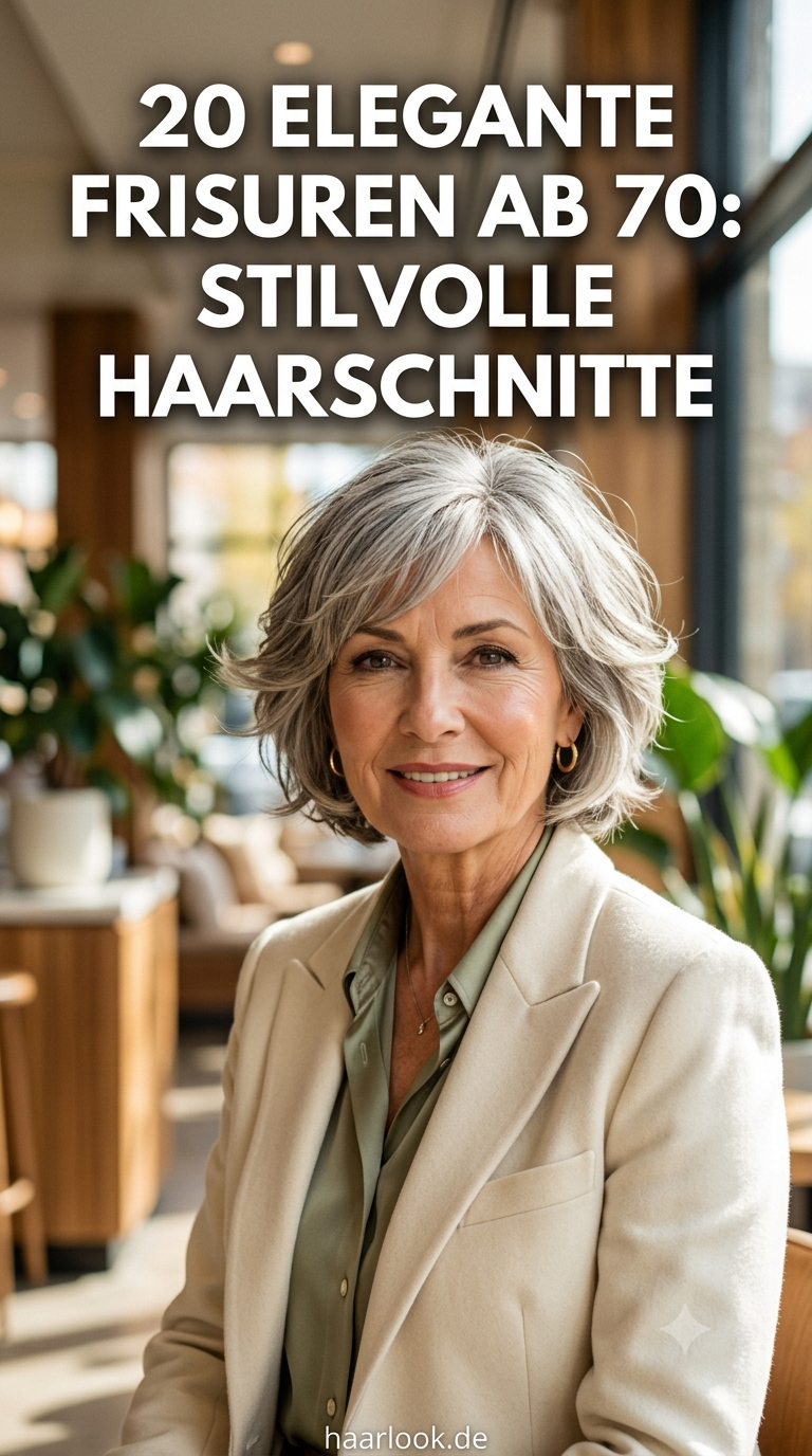 20 Elegante Frisuren ab 70: Stilvolle Haarschnitte