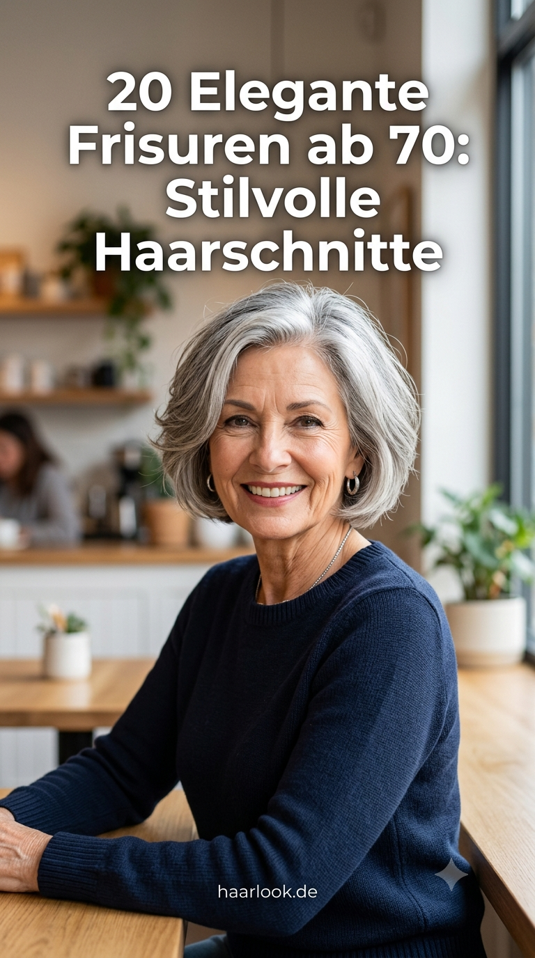 20 Elegante Frisuren ab 70: Stilvolle Haarschnitte