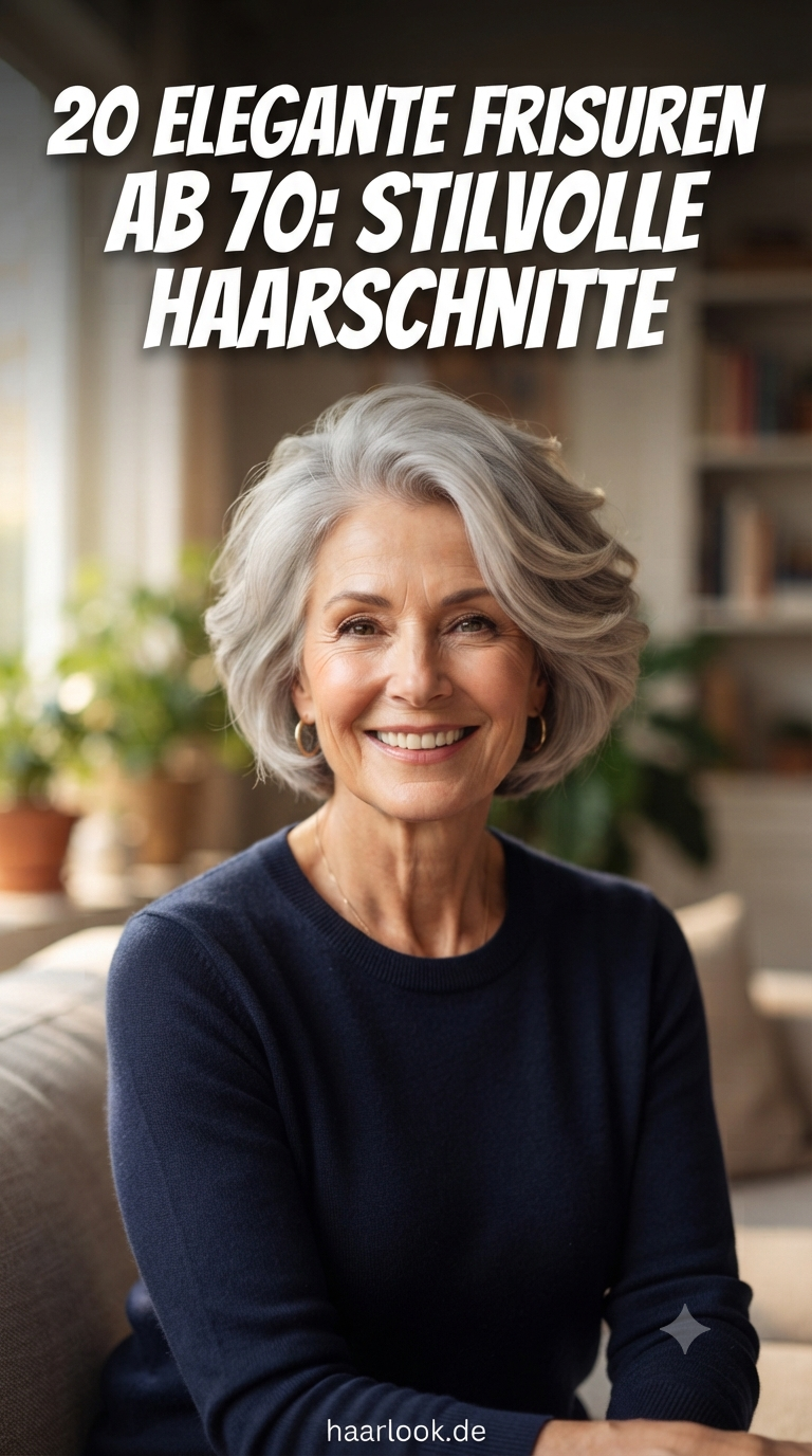 20 Elegante Frisuren ab 70: Stilvolle Haarschnitte