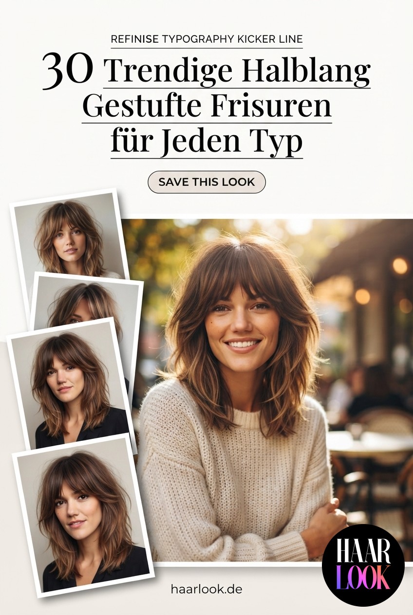 30 Trendige Halblang Gestufte Frisuren für Jeden Typ