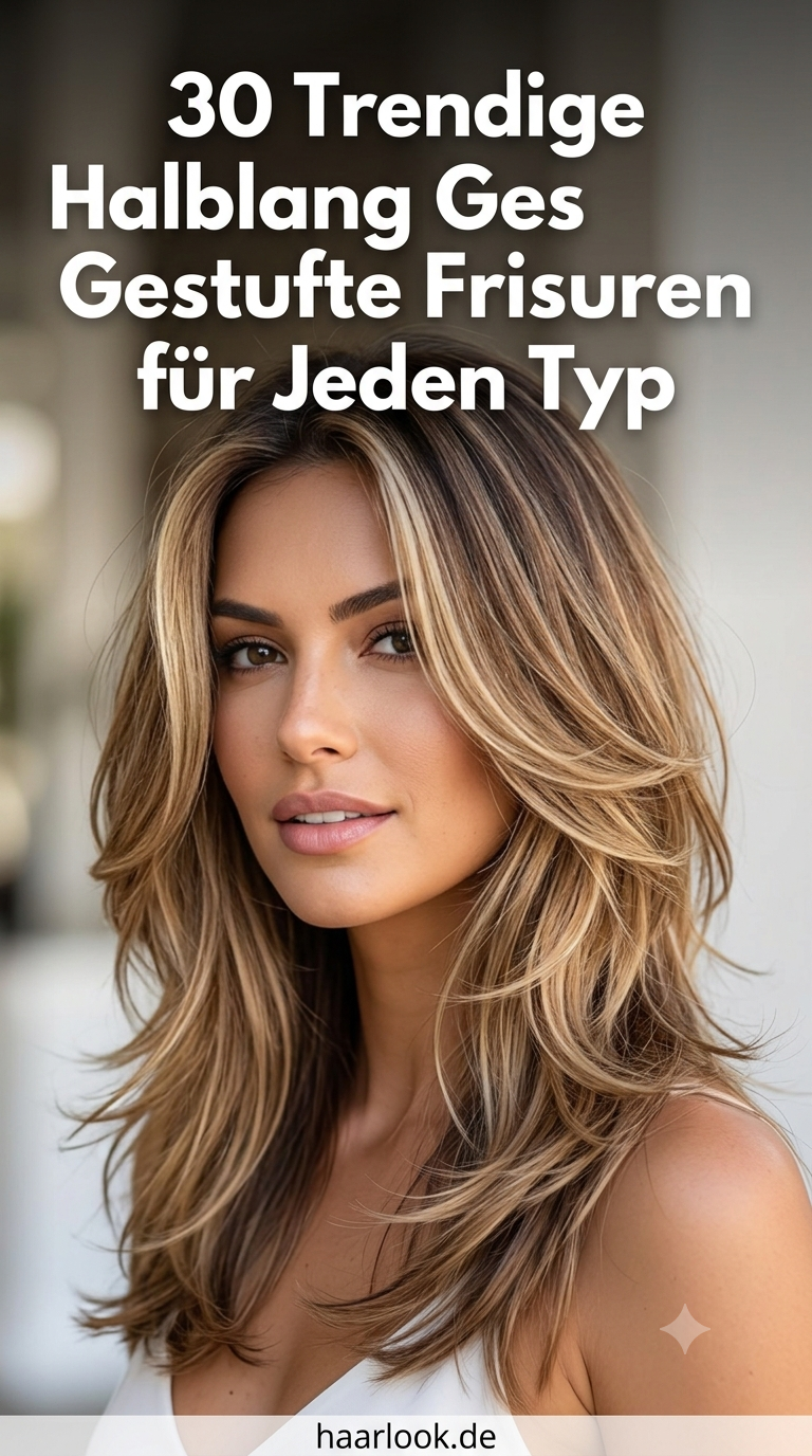 30 Trendige Halblang Gestufte Frisuren für Jeden Typ
