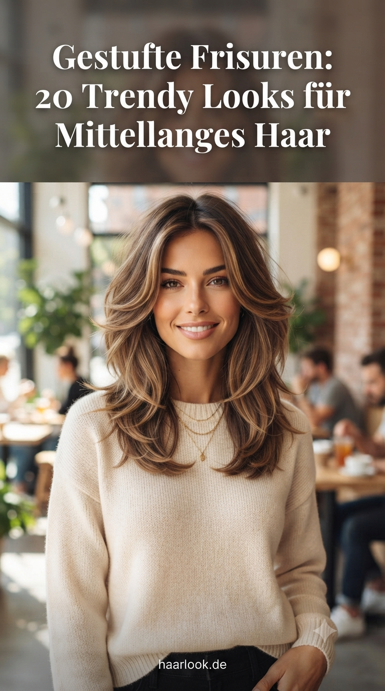 Gestufte Frisuren: 20 Trendy Looks für Mittellanges Haar