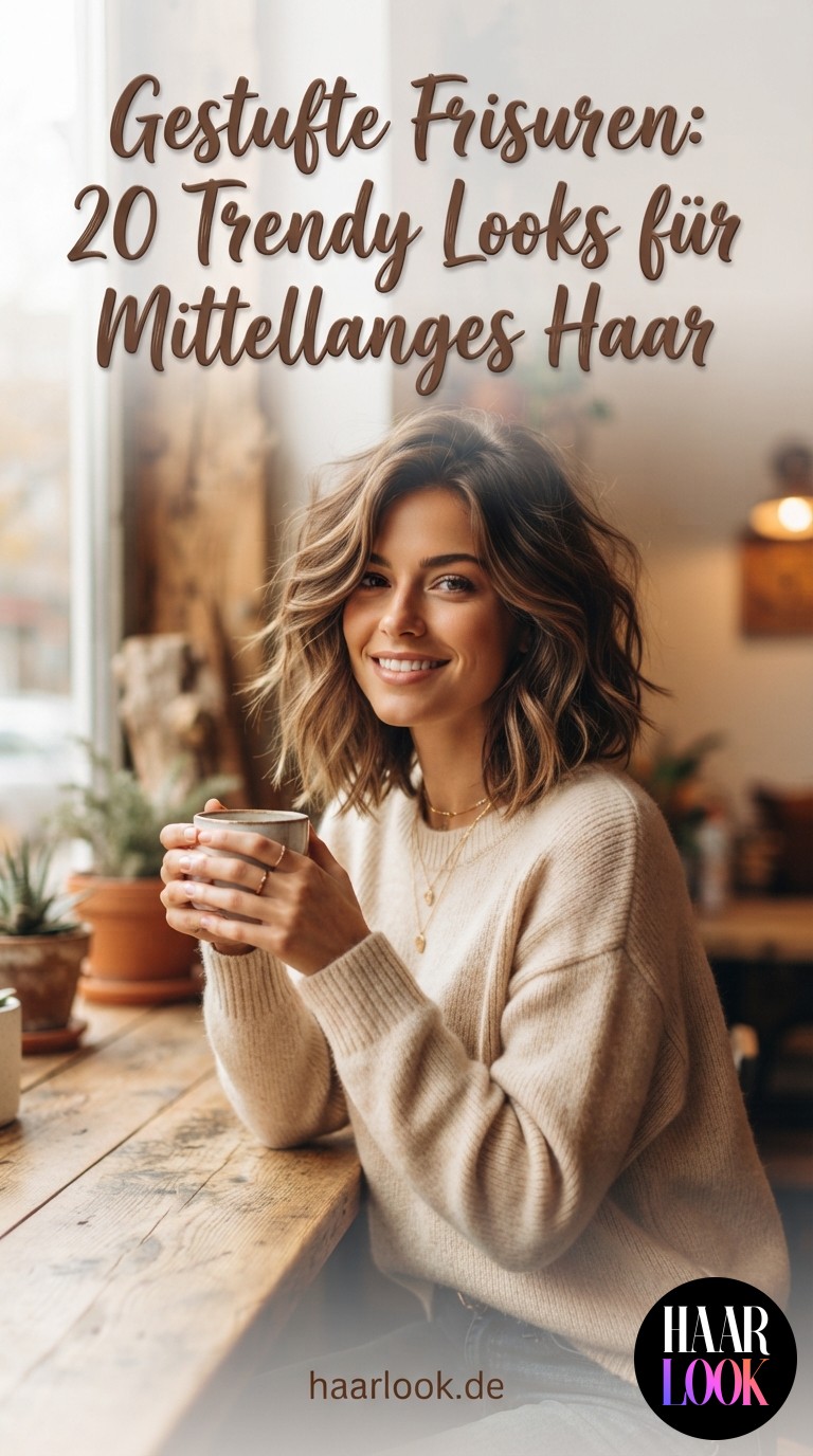 Gestufte Frisuren: 20 Trendy Looks für Mittellanges Haar