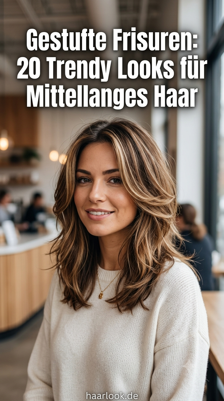 Gestufte Frisuren: 20 Trendy Looks für Mittellanges Haar