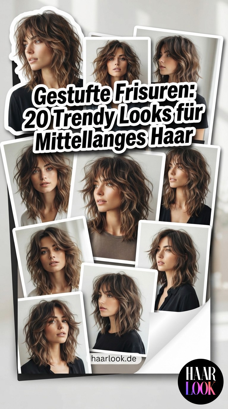 Gestufte Frisuren: 20 Trendy Looks für Mittellanges Haar