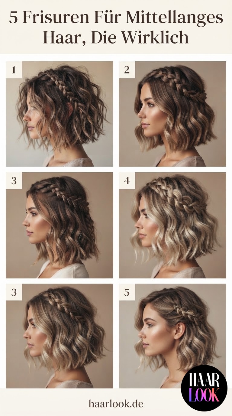 5 Frisuren Für Mittellanges Haar, Die Wirklich
