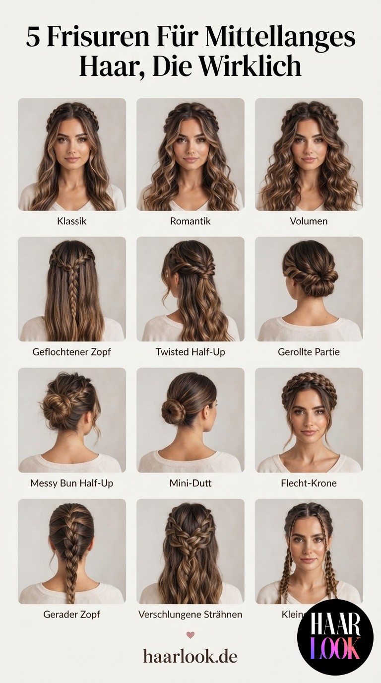 5 Frisuren Für Mittellanges Haar, Die Wirklich