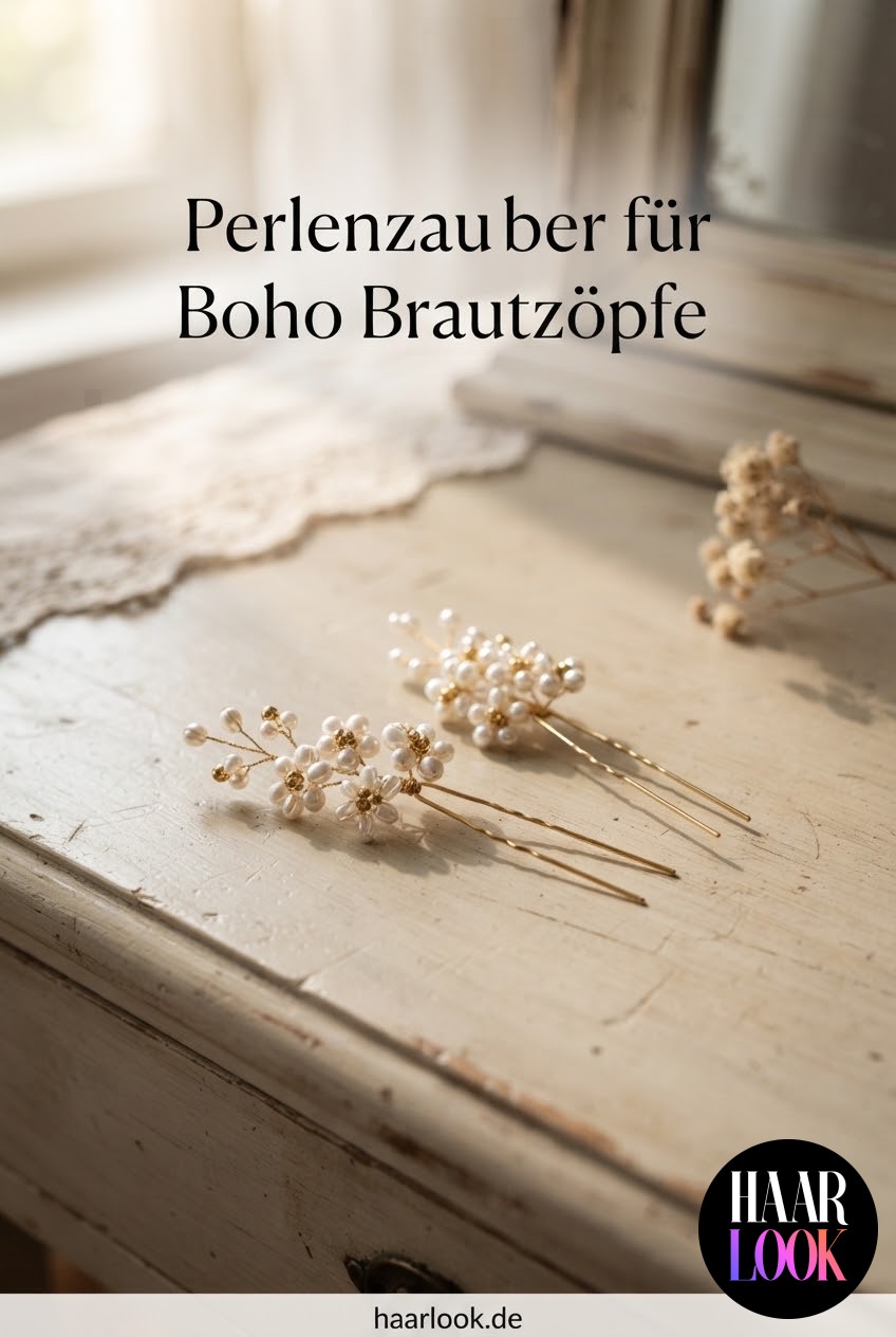 Perlenzauber für Boho Brautzöpfe