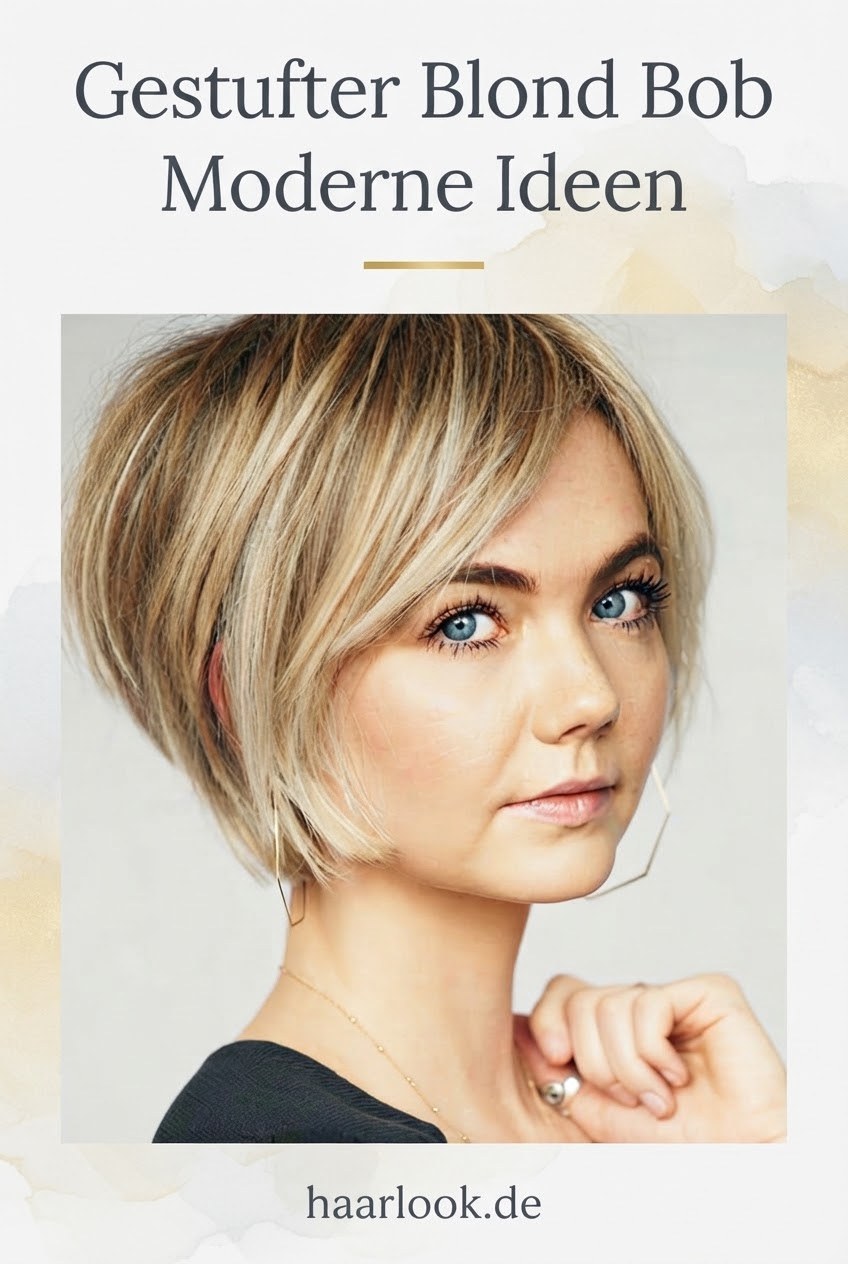 Gestufter Blond Bob Moderne Ideen