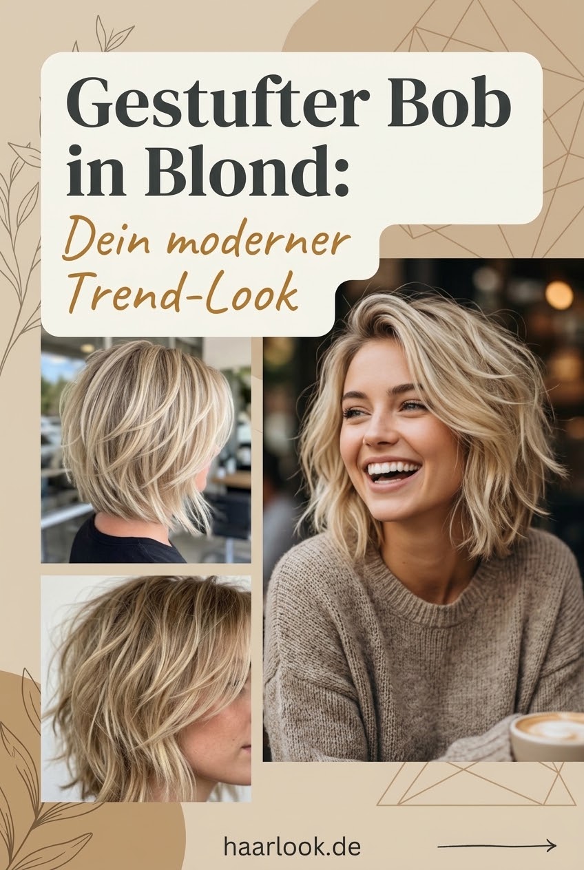 Gestufter Bob in Blond: Dein moderner Trend-Look