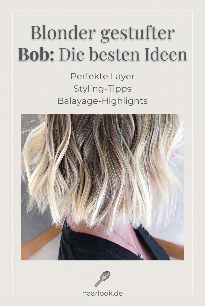 Blonder gestufter Bob: Die besten Ideen