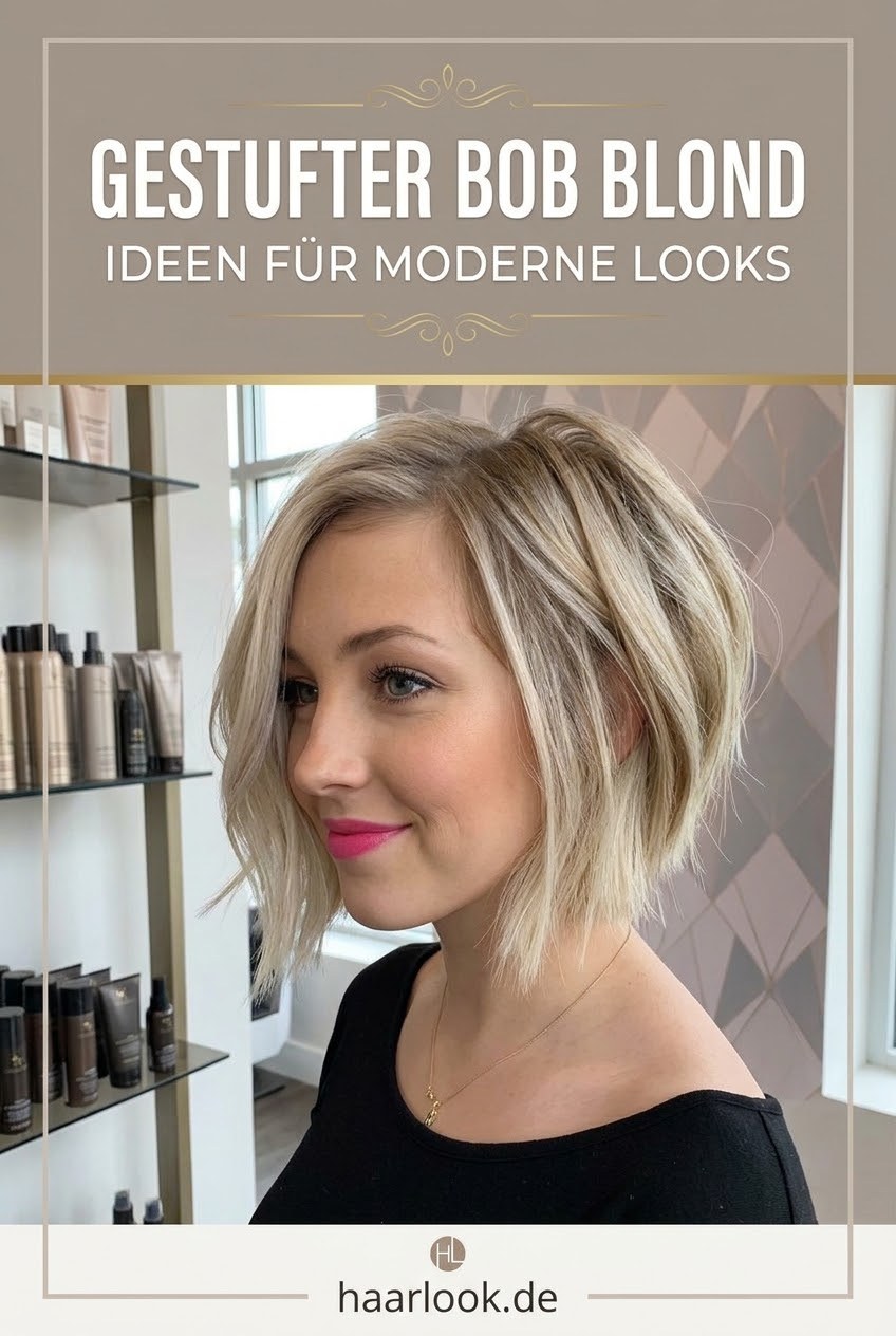 Gestufter Bob blond Ideen für moderne Looks
