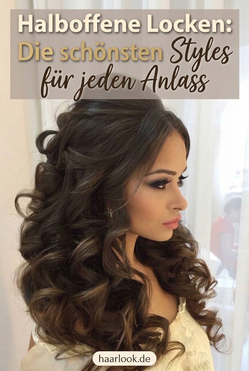 Halboffene Locken: Die schönsten Styles für jeden Anlass