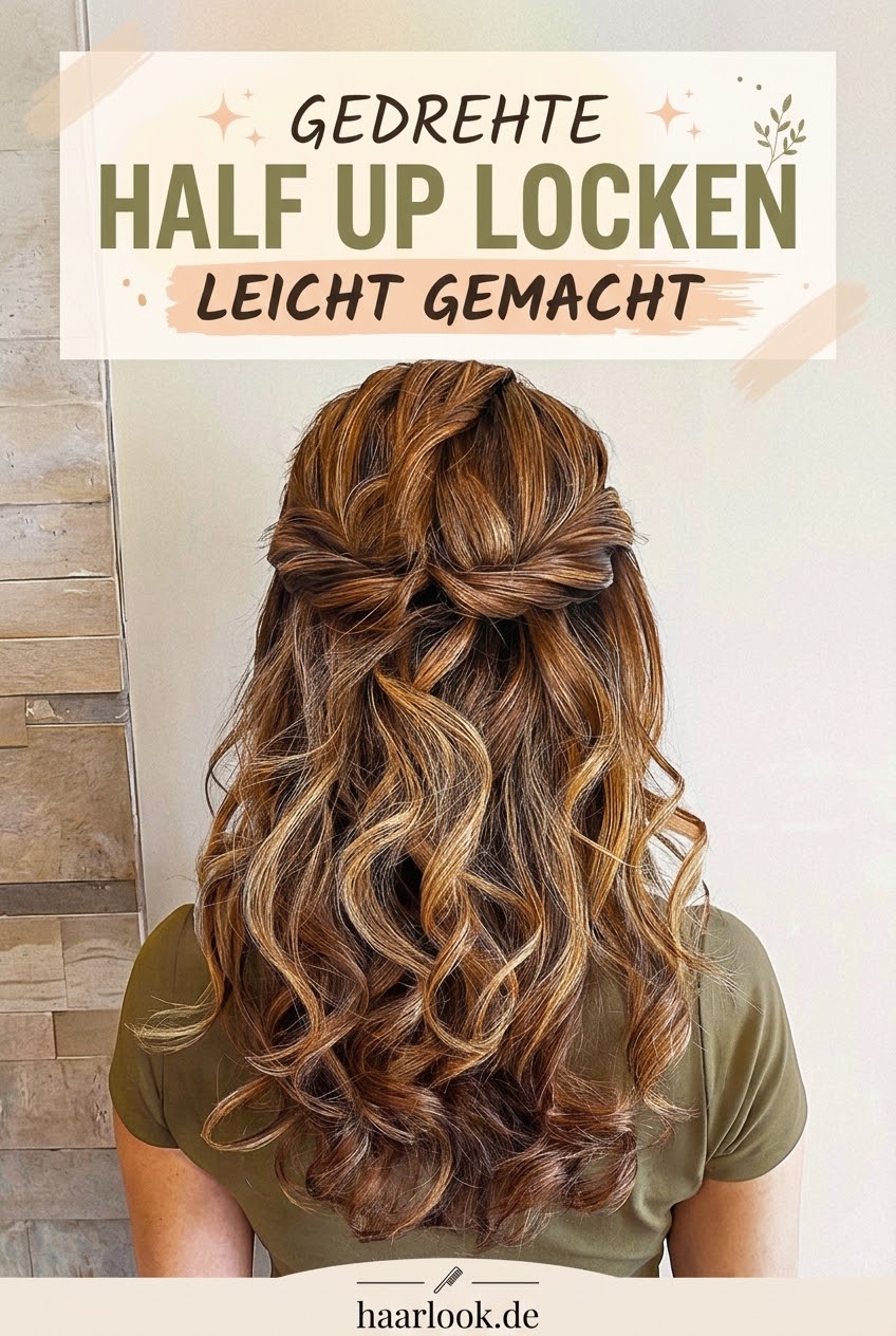 Gedrehte Half Up Locken Leicht Gemacht