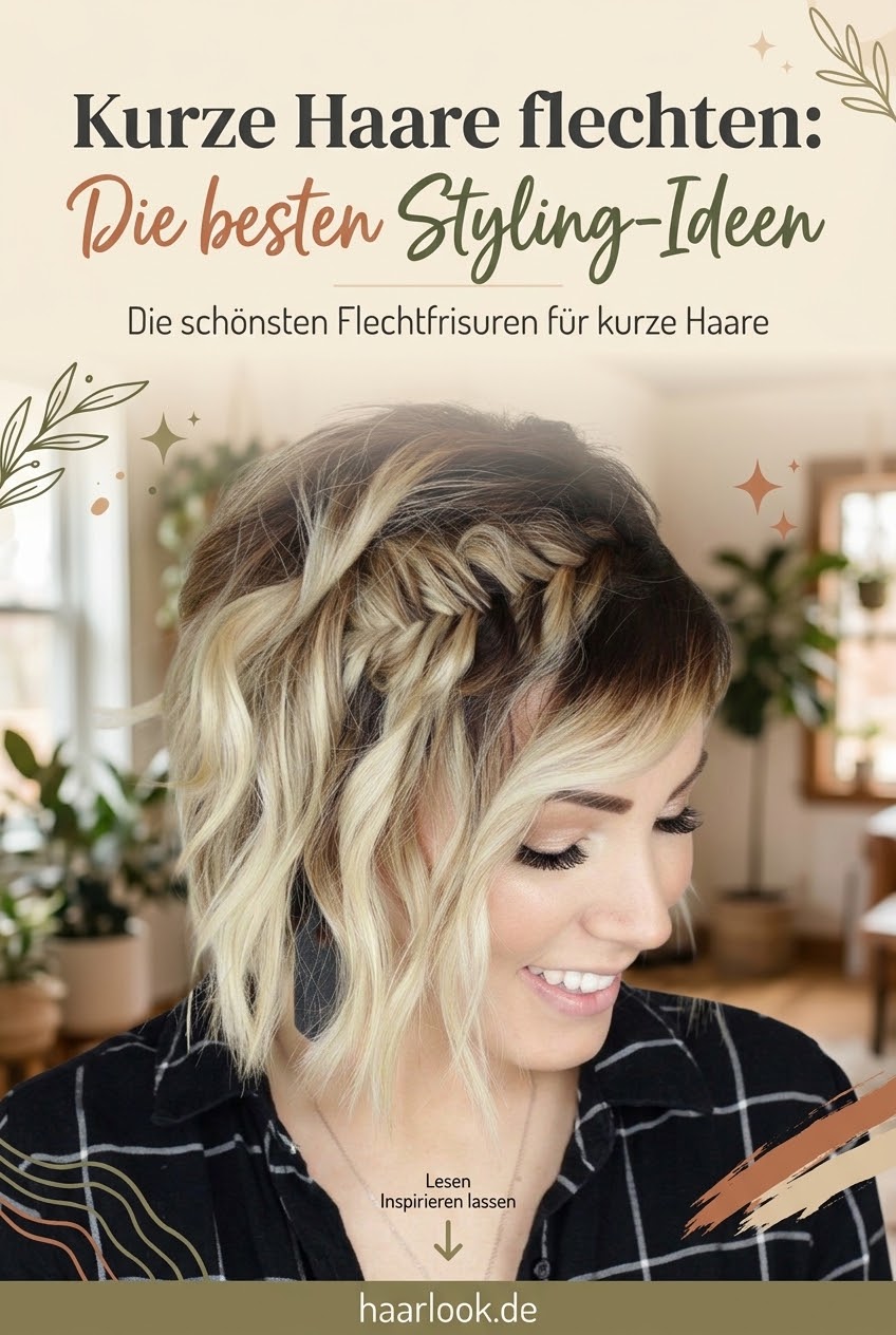Kurze Haare flechten: Die besten Styling-Ideen
