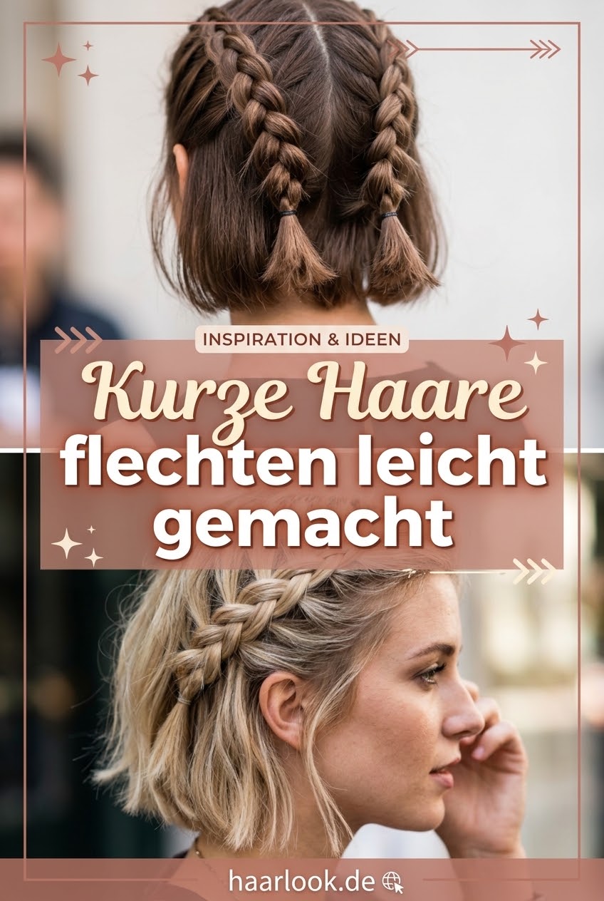 Kurze Haare flechten leicht gemacht