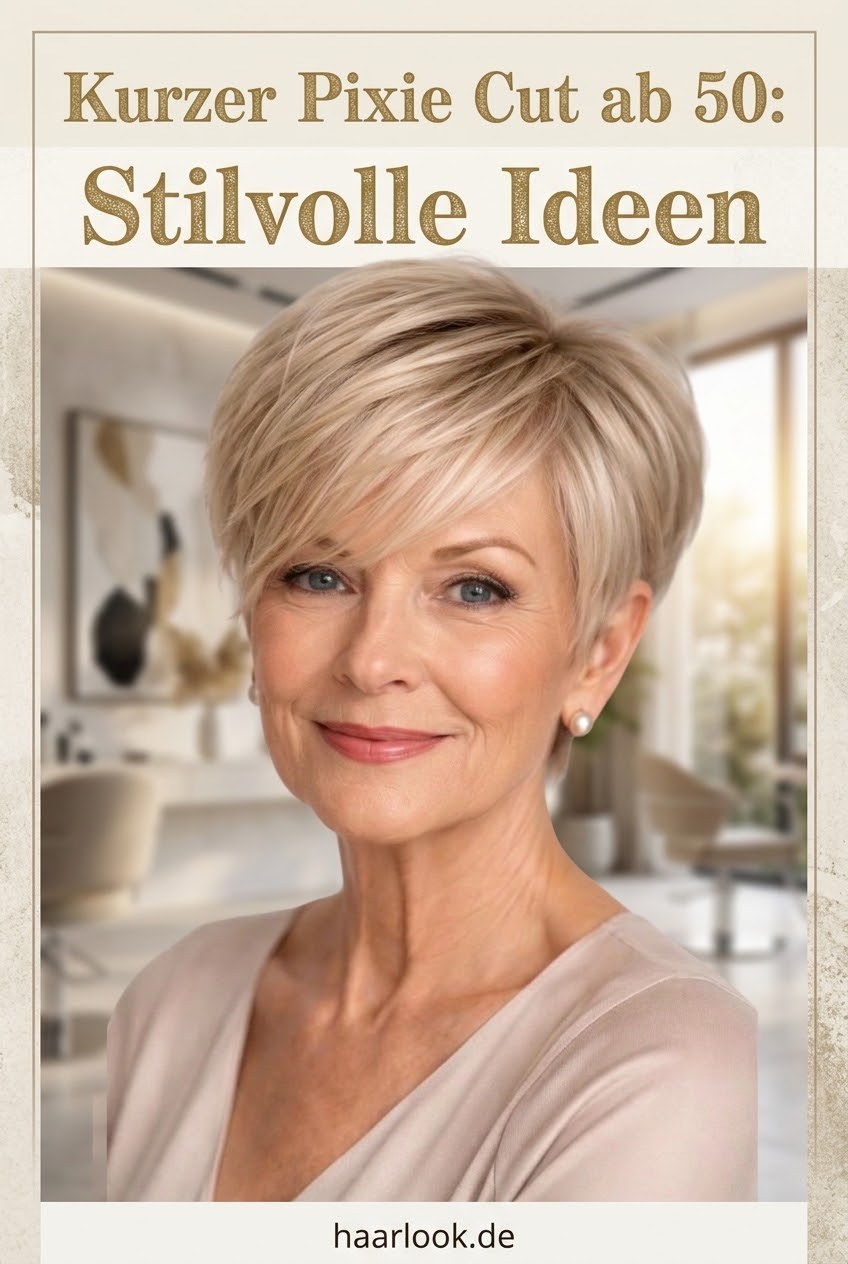 Kurzer Pixie Cut ab 50: Stilvolle Ideen