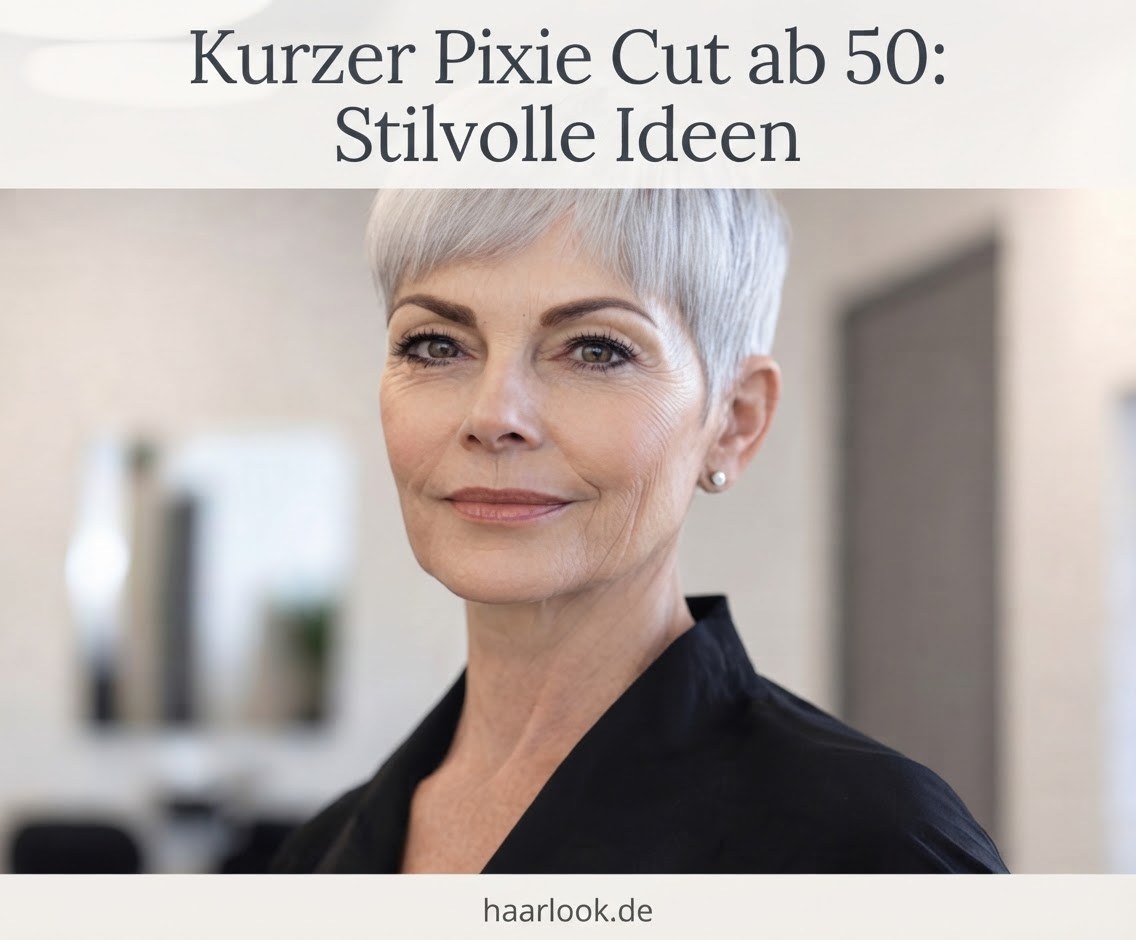 Kurzer Pixie Cut ab 50: Stilvolle Ideen