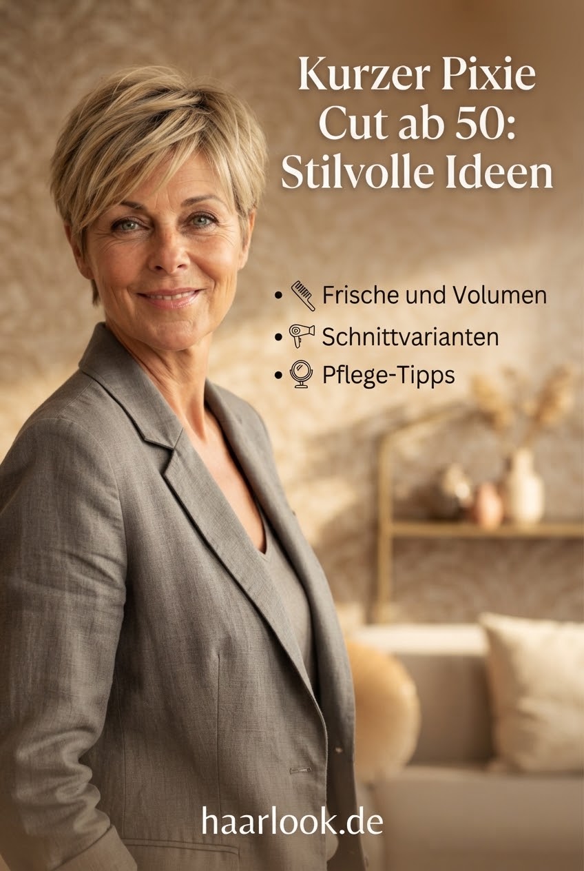 Kurzer Pixie Cut ab 50: Stilvolle Ideen