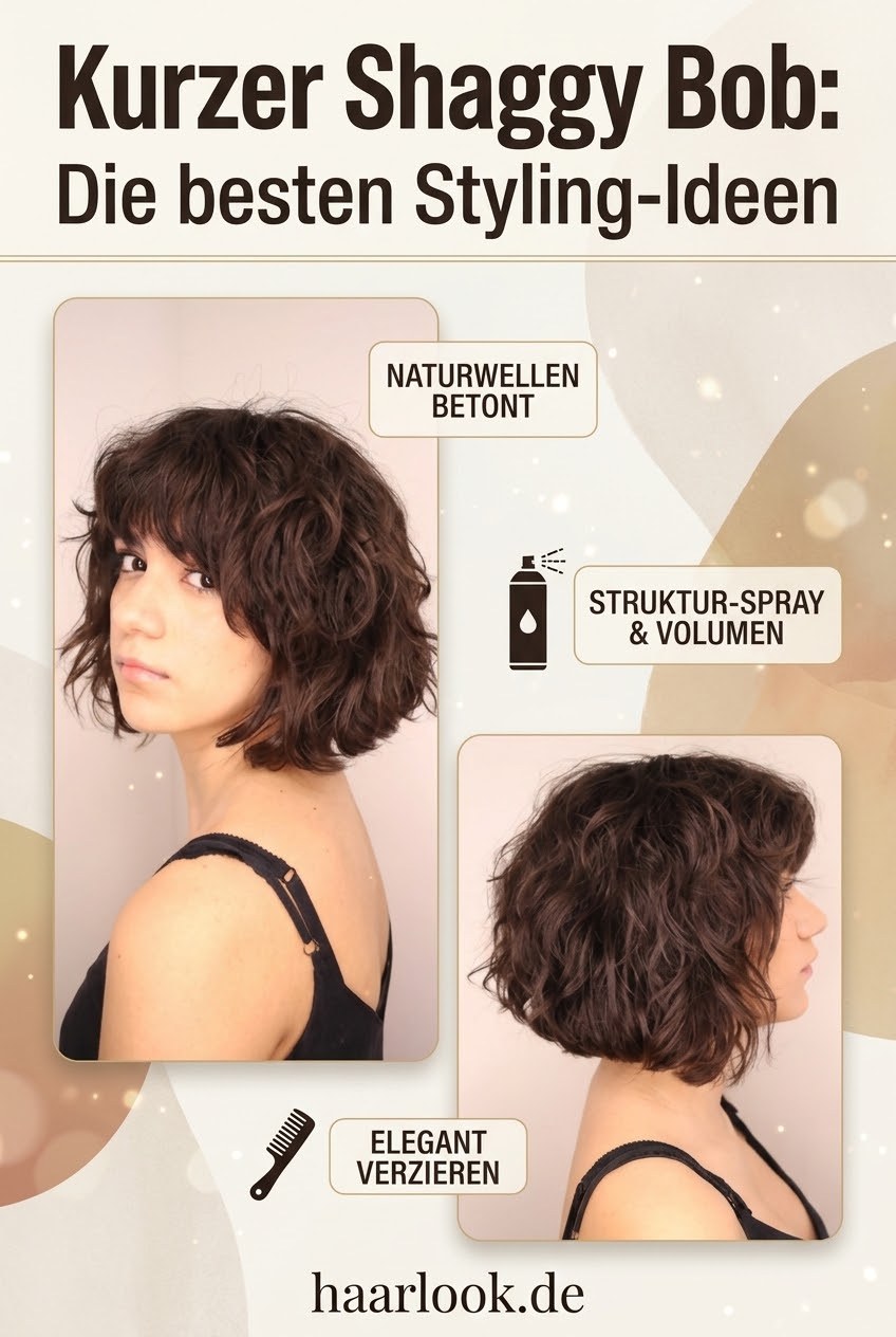 Kurzer Shaggy Bob: Die besten Styling-Ideen