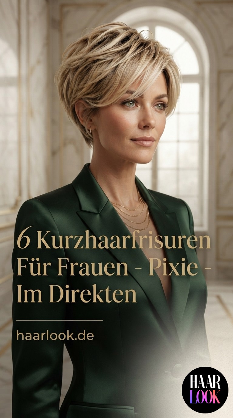 6 Kurzhaarfrisuren Für Frauen - Pixie - Cuts Im Direkten