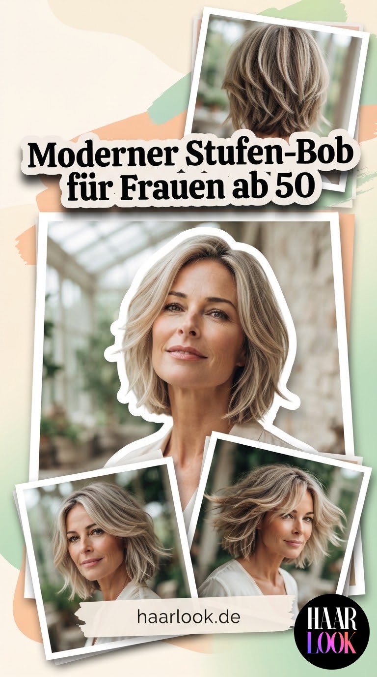 Moderner Stufen-Bob für Frauen ab 50