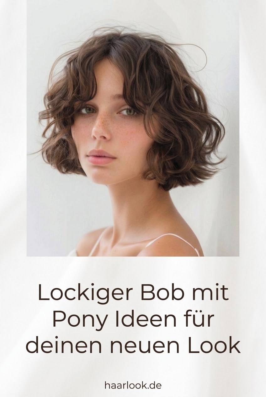 Lockiger Bob mit Pony Ideen für deinen neuen Look