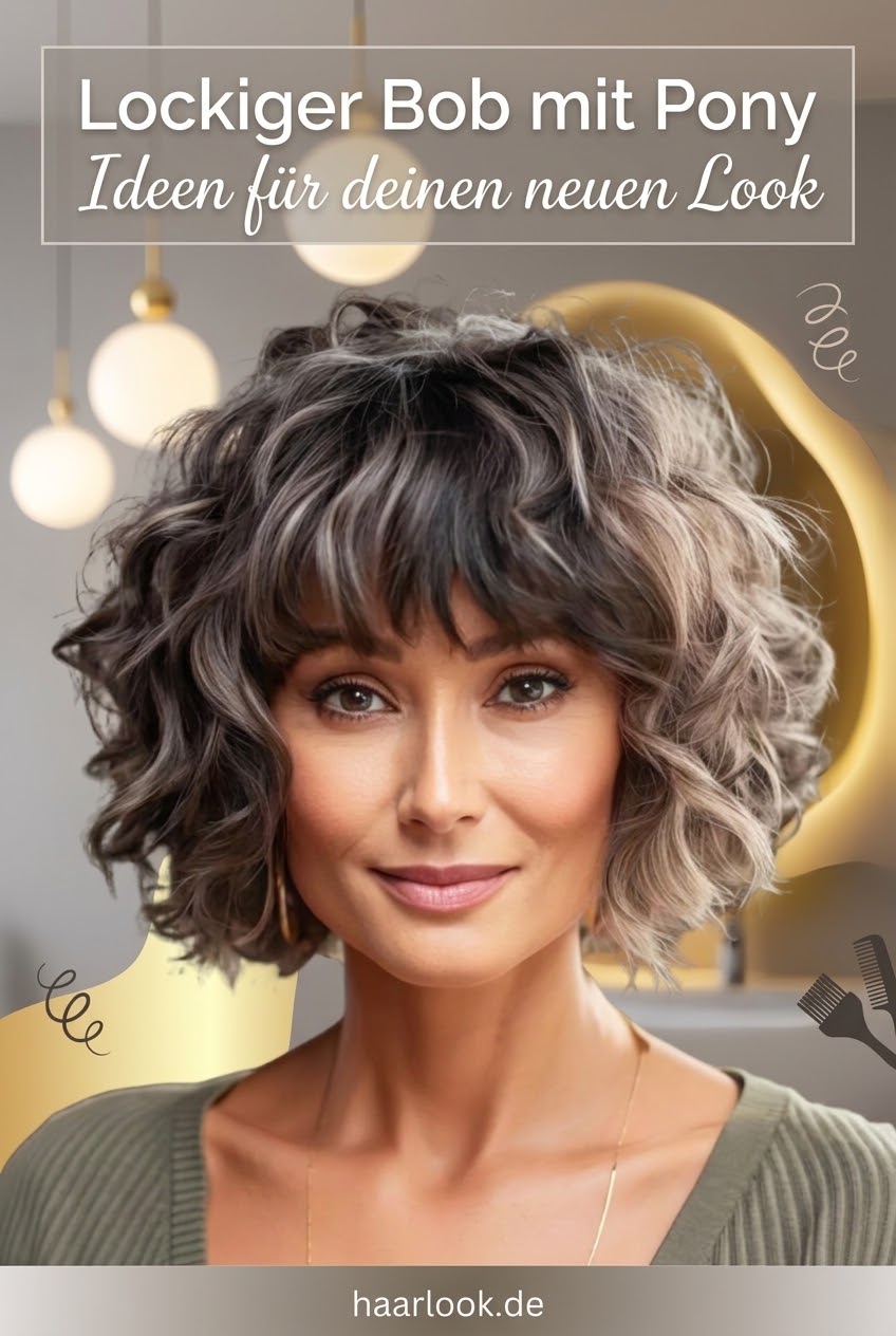 Lockiger Bob mit Pony Ideen für deinen neuen Look