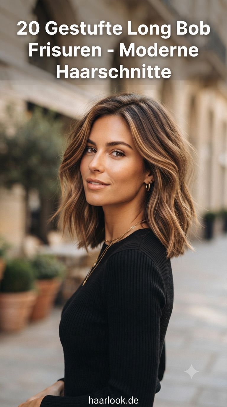 20 Gestufte Long Bob Frisuren - Moderne Haarschnitte