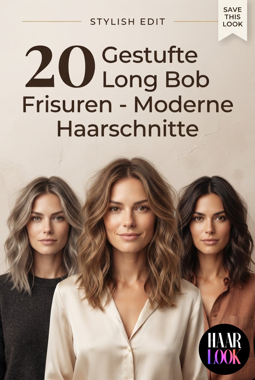 20 Gestufte Long Bob Frisuren - Moderne Haarschnitte
