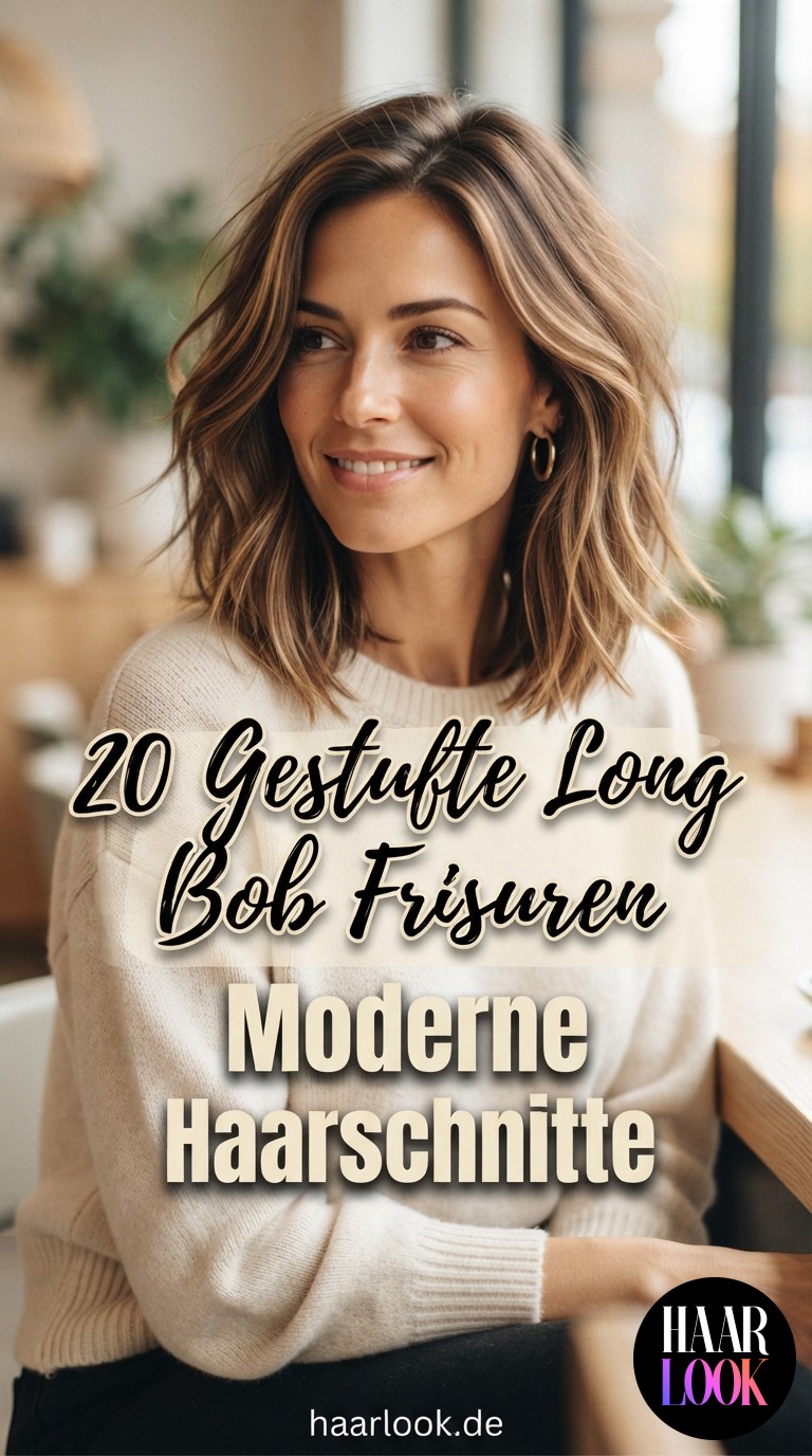 20 Gestufte Long Bob Frisuren - Moderne Haarschnitte