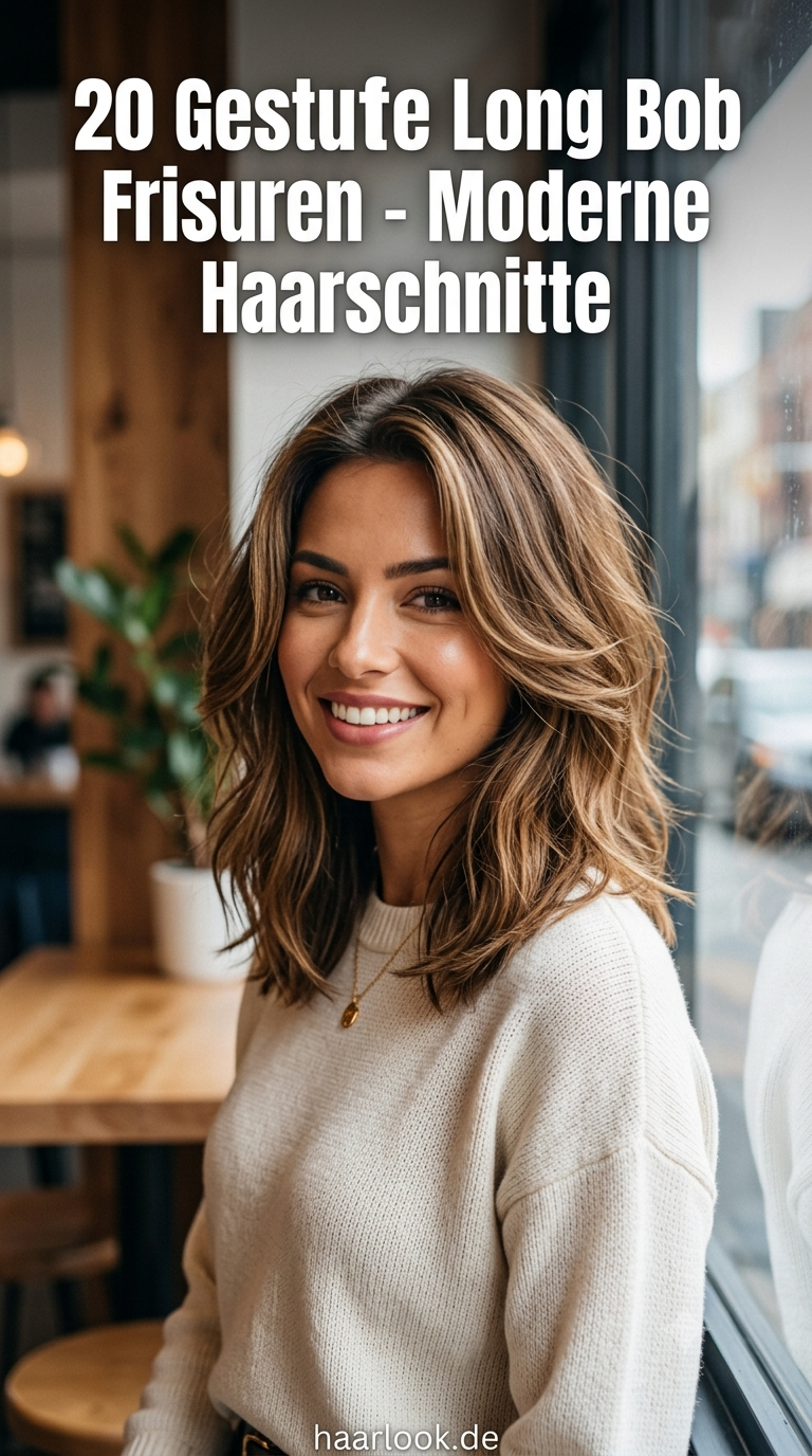 20 Gestufte Long Bob Frisuren - Moderne Haarschnitte