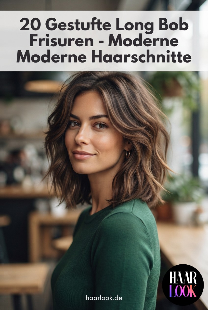 20 Gestufte Long Bob Frisuren - Moderne Haarschnitte
