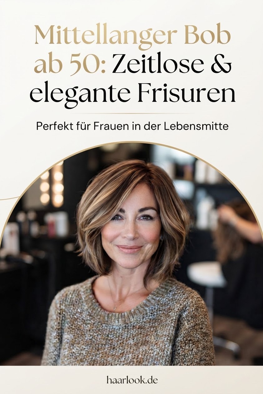 Mittellanger Bob ab 50: Zeitlose & elegante Frisuren