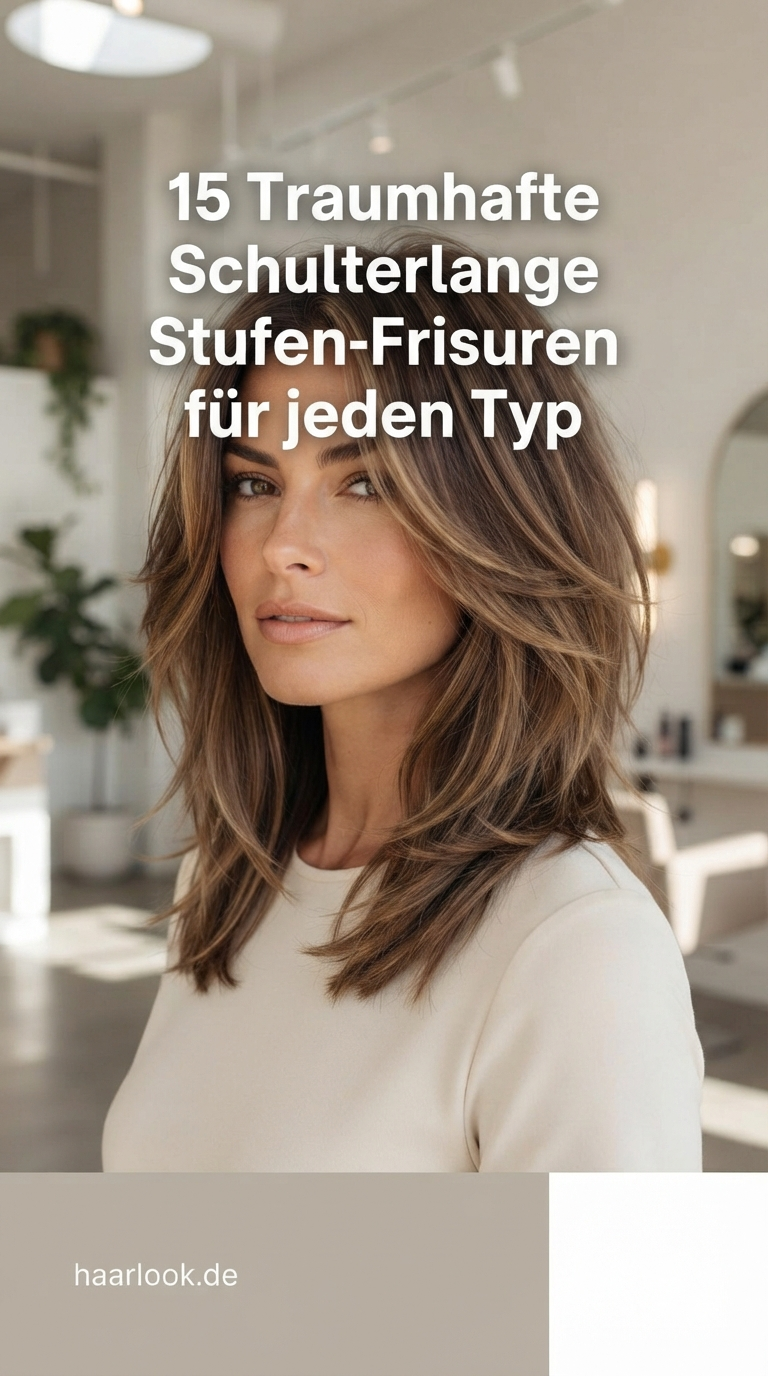 15 Traumhafte Schulterlange Stufen-Frisuren für jeden Typ