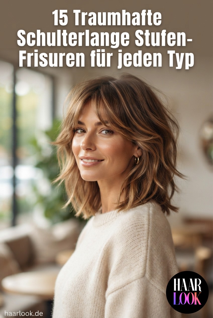 15 Traumhafte Schulterlange Stufen-Frisuren für jeden Typ