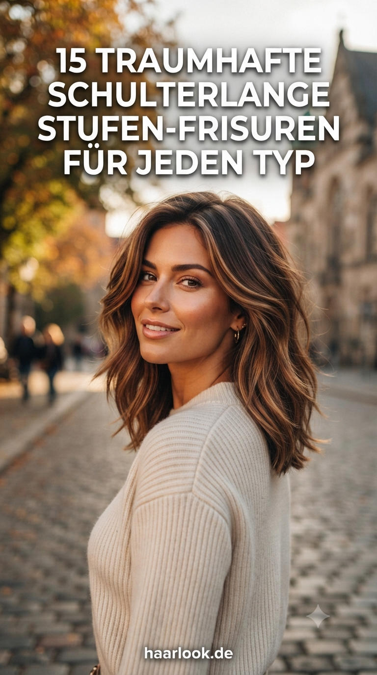 15 Traumhafte Schulterlange Stufen-Frisuren für jeden Typ