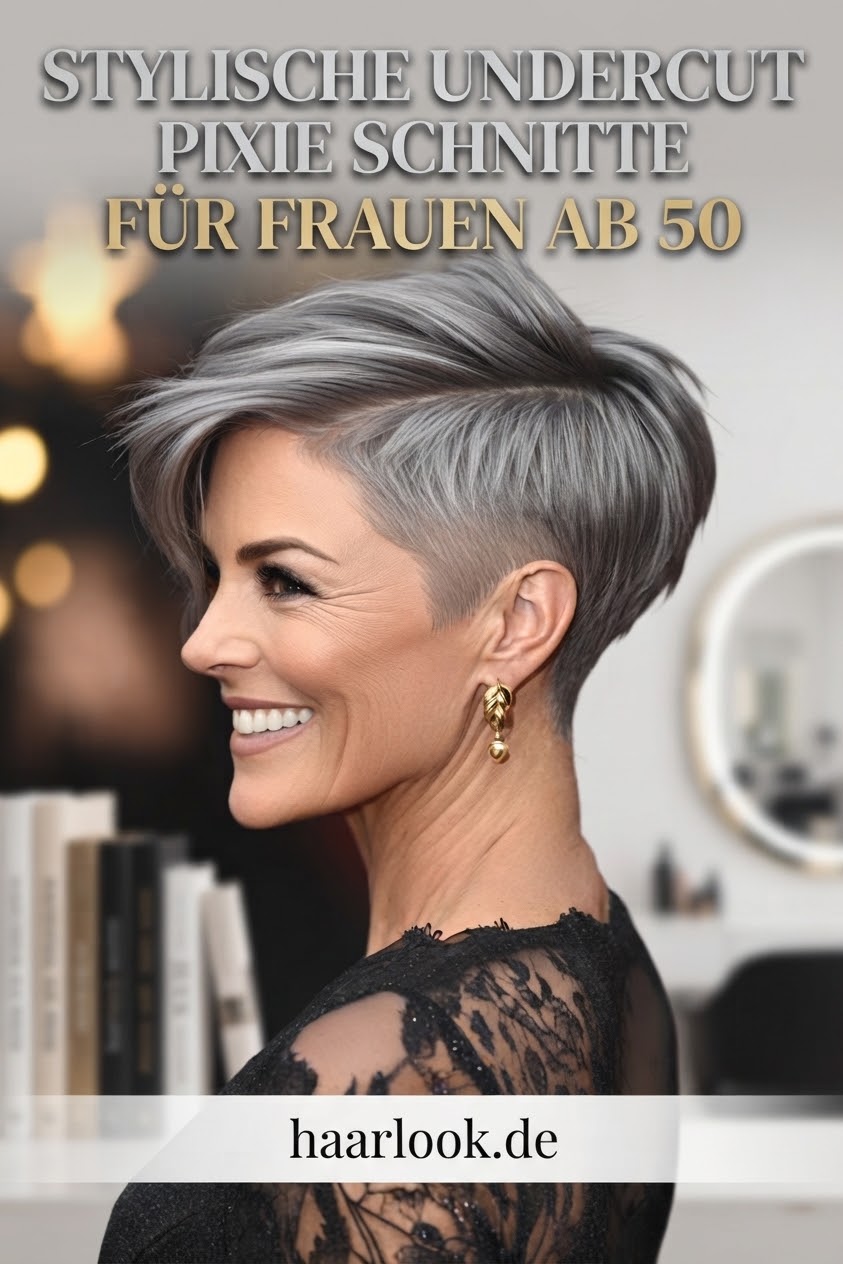 Stylische Undercut Pixie Schnitte für Frauen ab 50