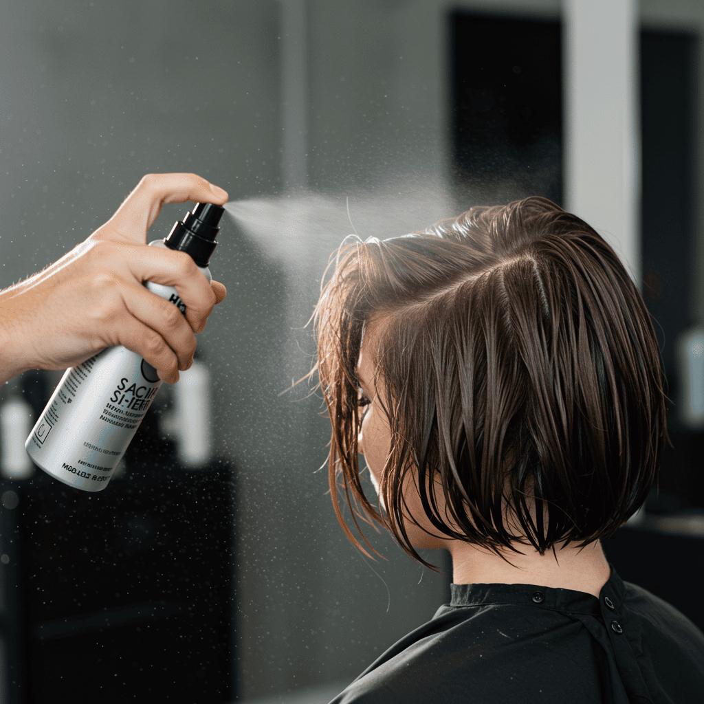Styling eines kurzen Shaggy Bobs im Alltag