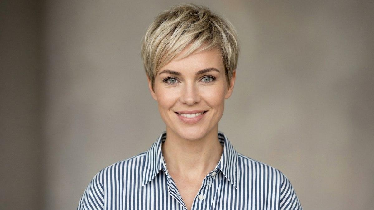 Pflegeleichter Pixie blond