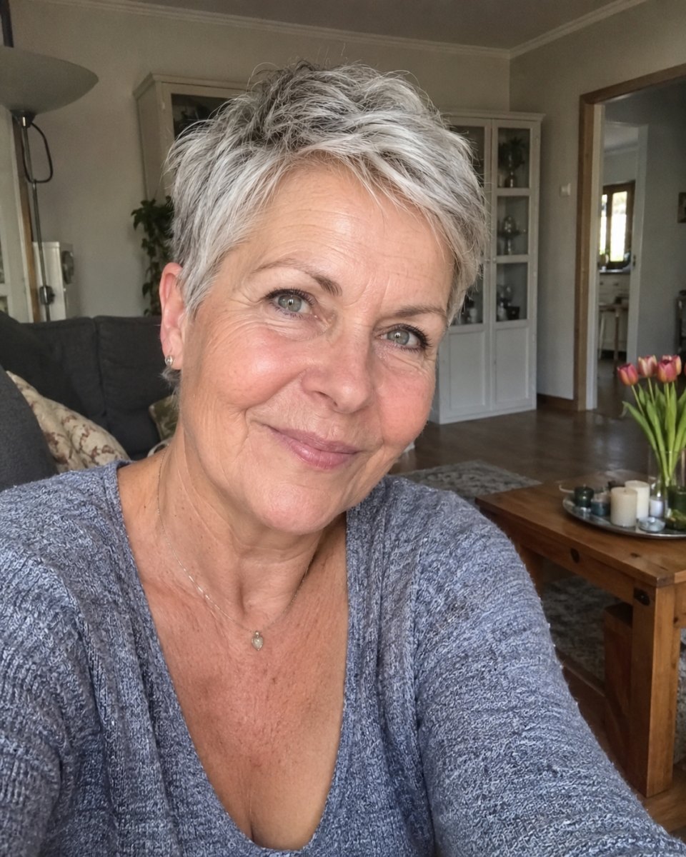 Pflegeleichter kurzer Pixie Cut