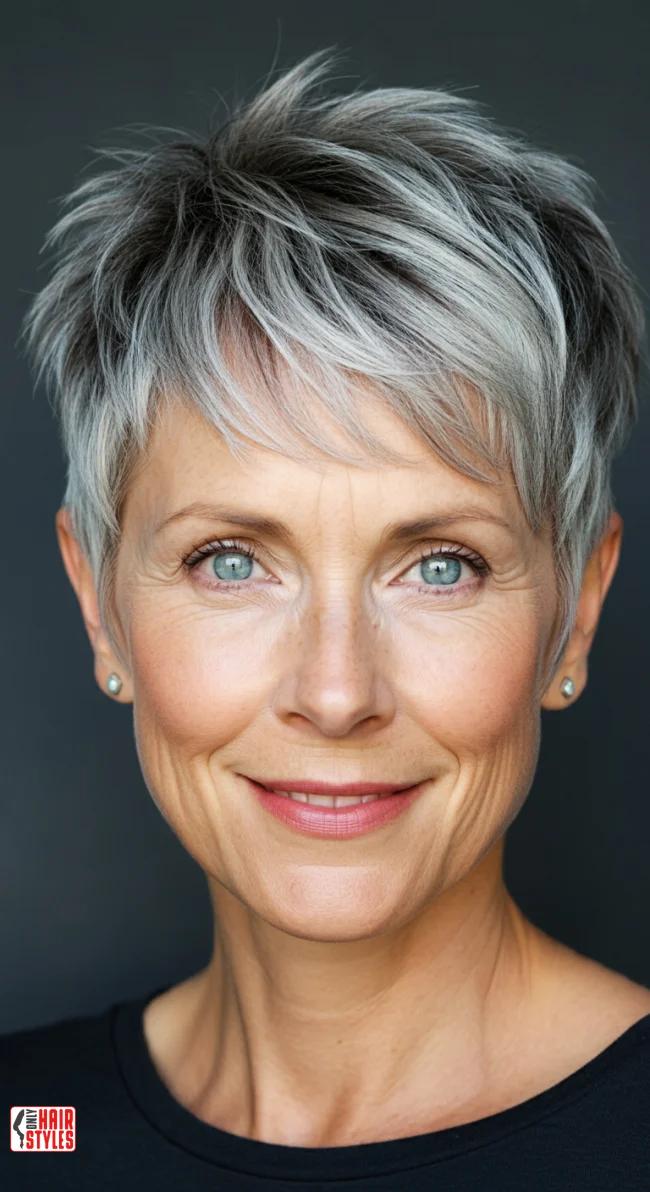 Pixie Cut mit Pony