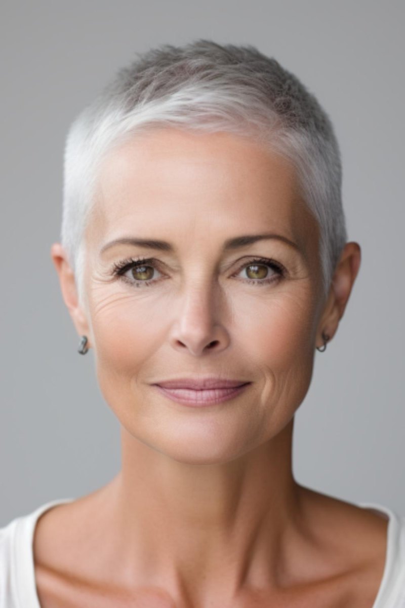 Sehr kurzer Pixie Cut ab 50