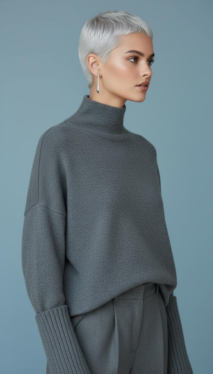 Minimalistischer silberner Pixie