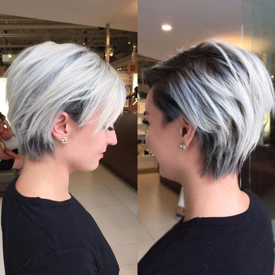 Pixie Cut mit langem Deckhaar